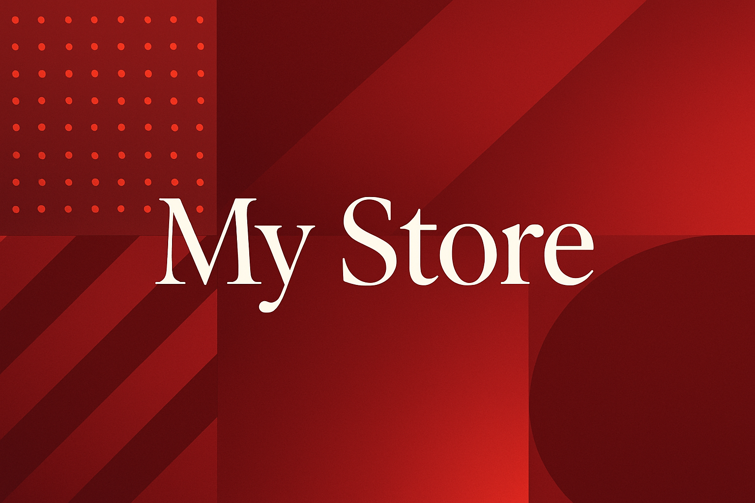 banner for my store with red design